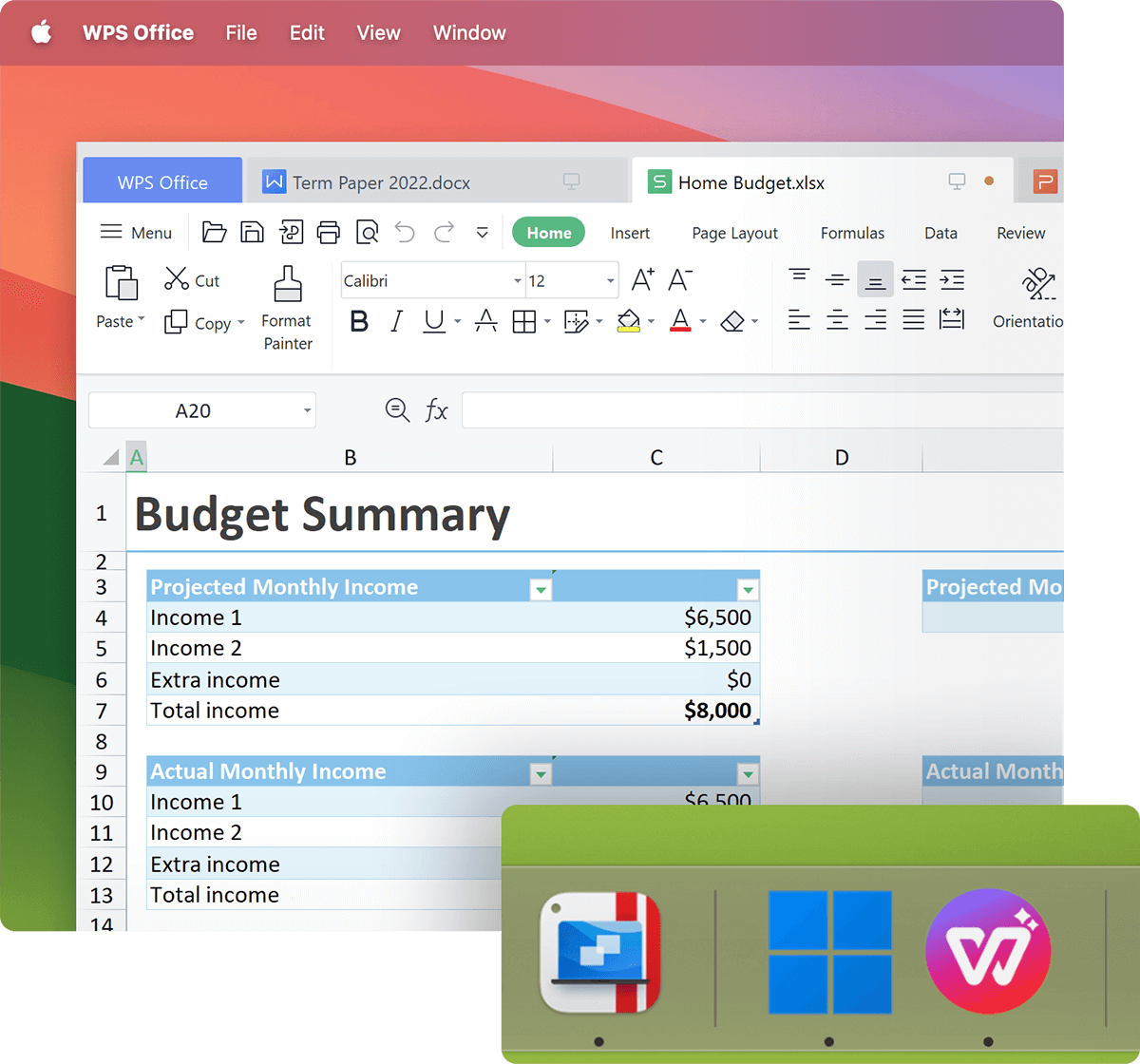 Use your preferred Windows-based office suite